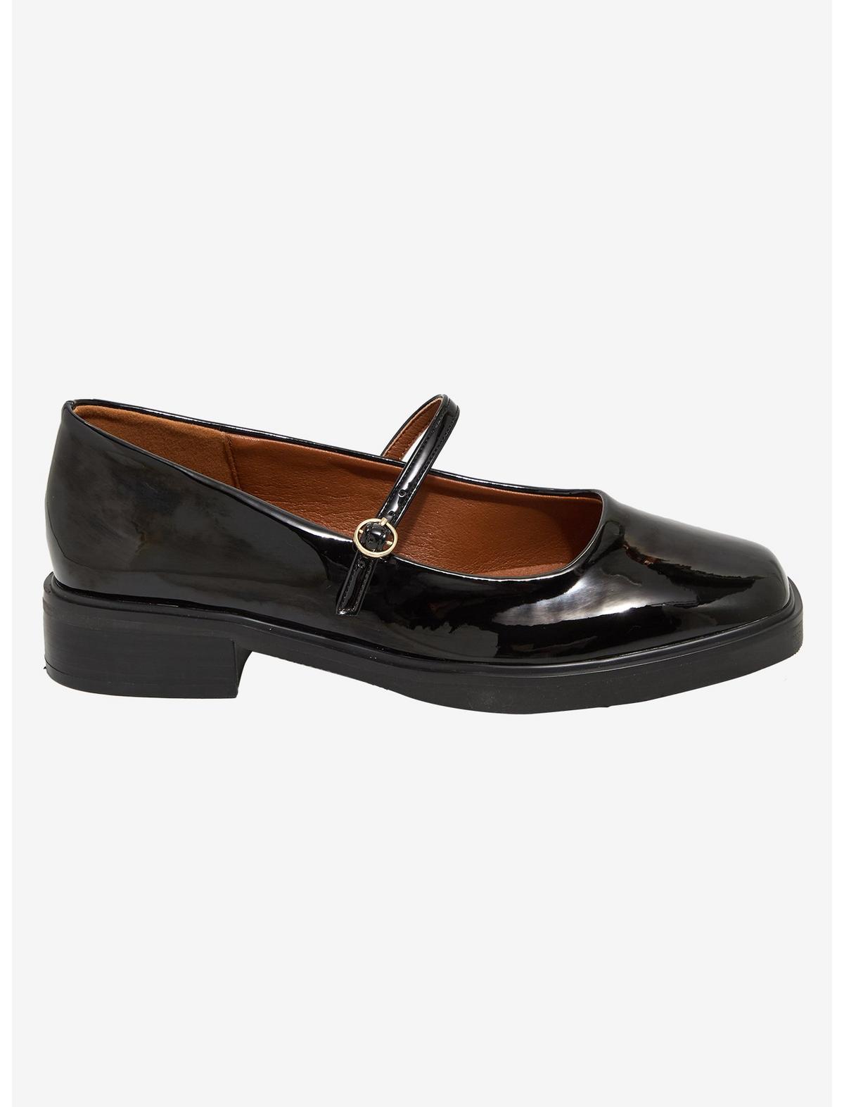 Chinese Laundry Shiny Black Sonia Mary Janes - US 1293