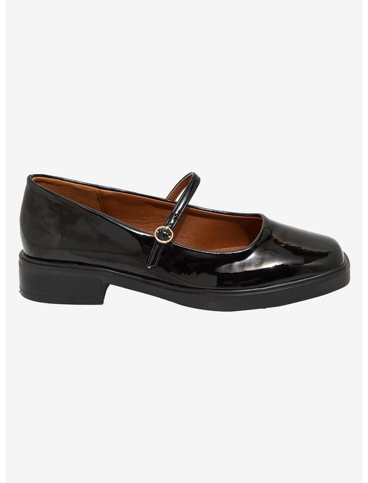 Chinese Laundry Shiny Black Sonia Mary Janes - US 1293