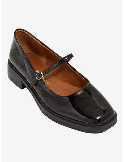 Chinese Laundry Shiny Black Sonia Mary Janes - US 1293