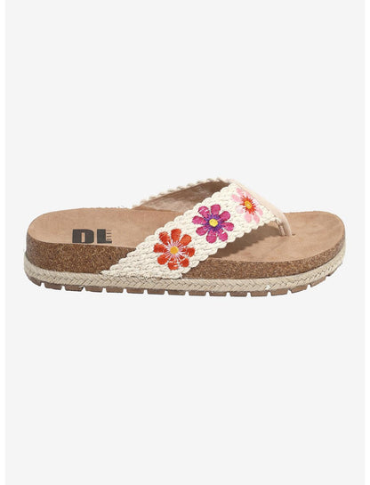 Dirty Laundry White Tigerlily Floral Sandals - US 3226