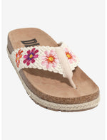 Dirty Laundry White Tigerlily Floral Sandals - US 3226
