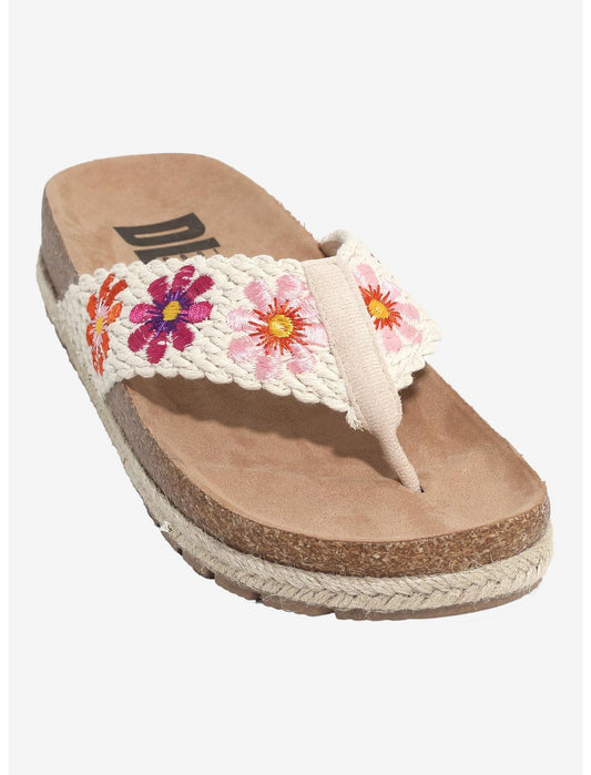 Dirty Laundry White Tigerlily Floral Sandals - US 3226