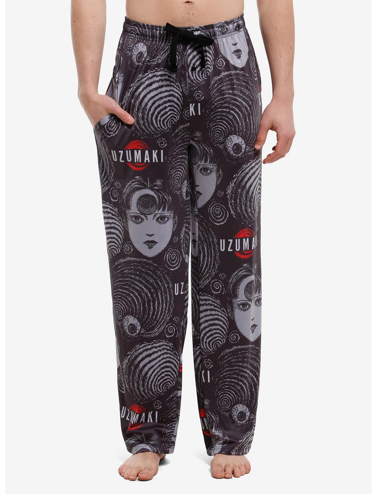 Junji Ito Uzumaki Spiral Pajama Pants - US 9419