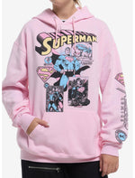 DC Comics Superman Comic Panels Girls Hoodie - US 6575