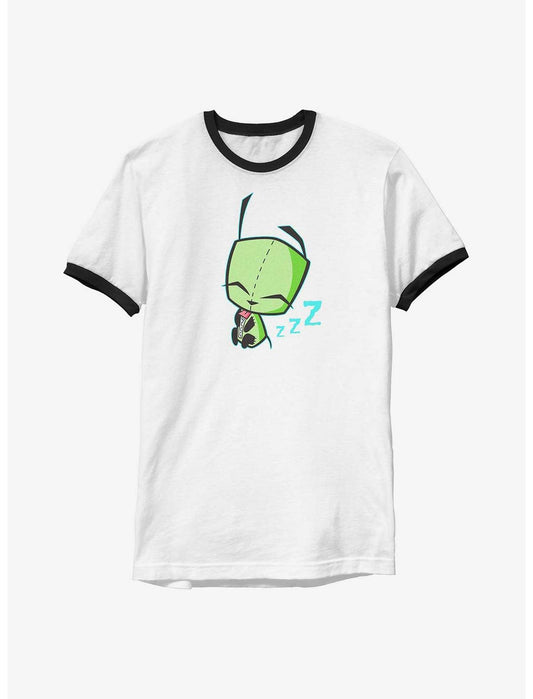 Invader ZIM Sleepy Gir Art Ringer T-Shirt - US 2315