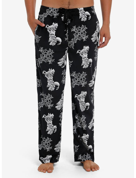 Ghost Grucifix Plush Pajama Pants - US 2677