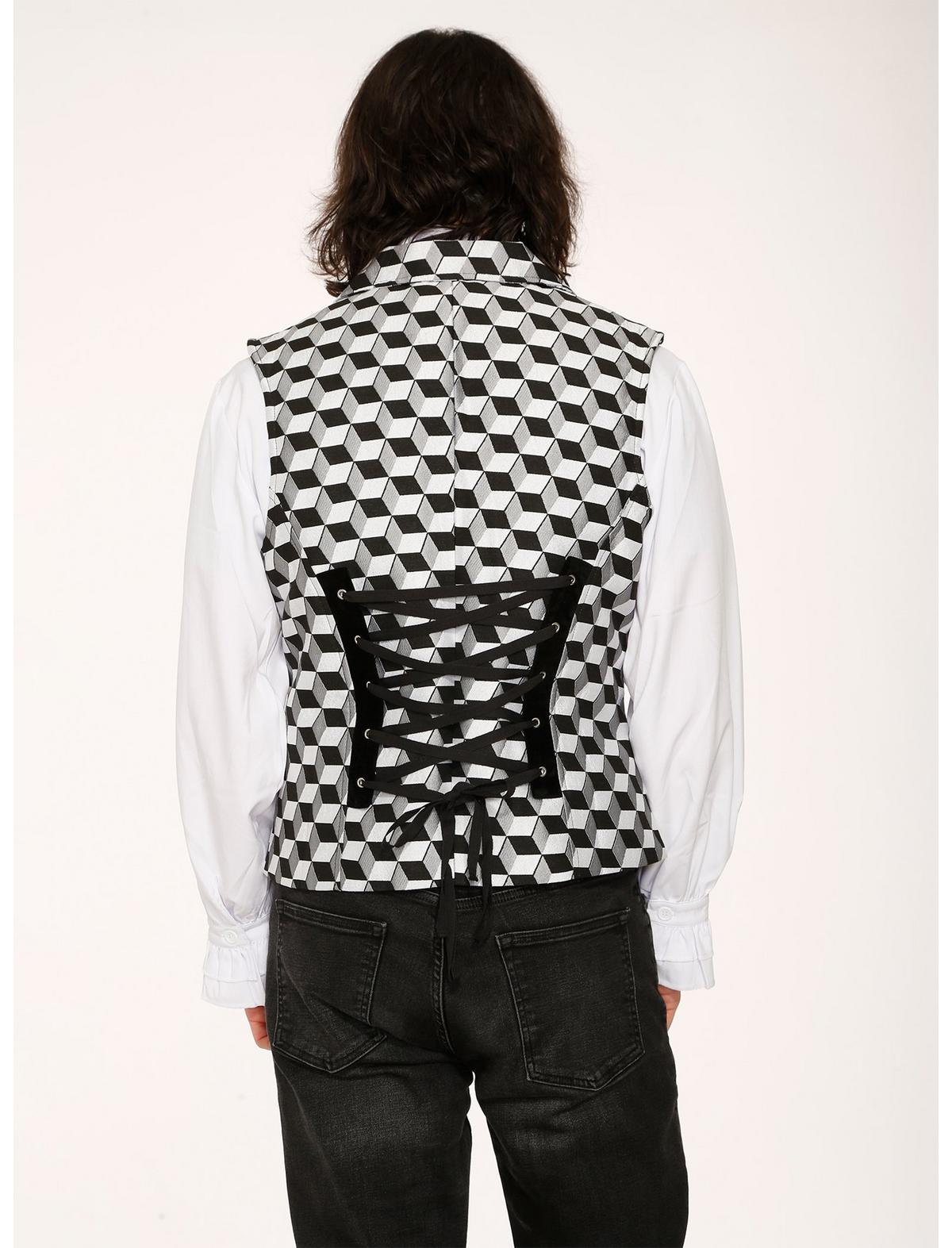 Black Checkmate Vest - US 8957