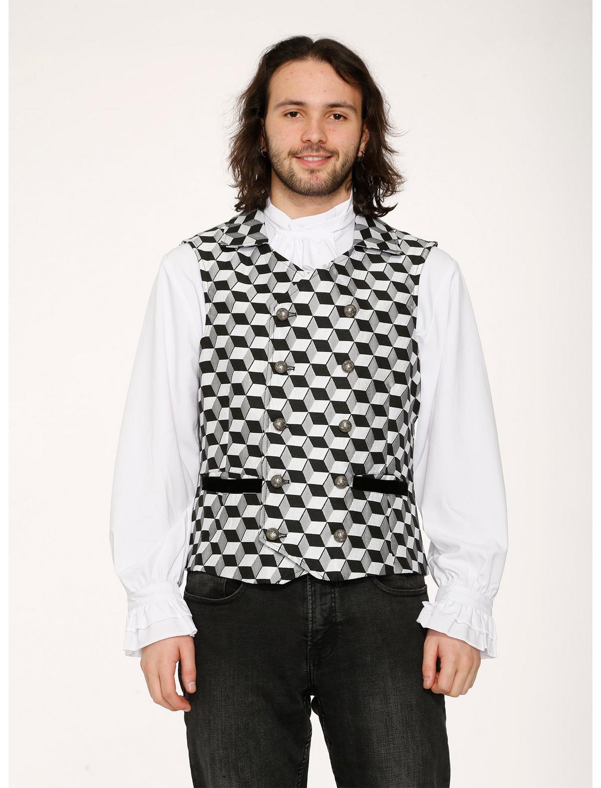 Black Checkmate Vest - US 8957