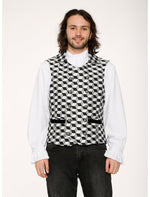 Black Checkmate Vest - US 8957