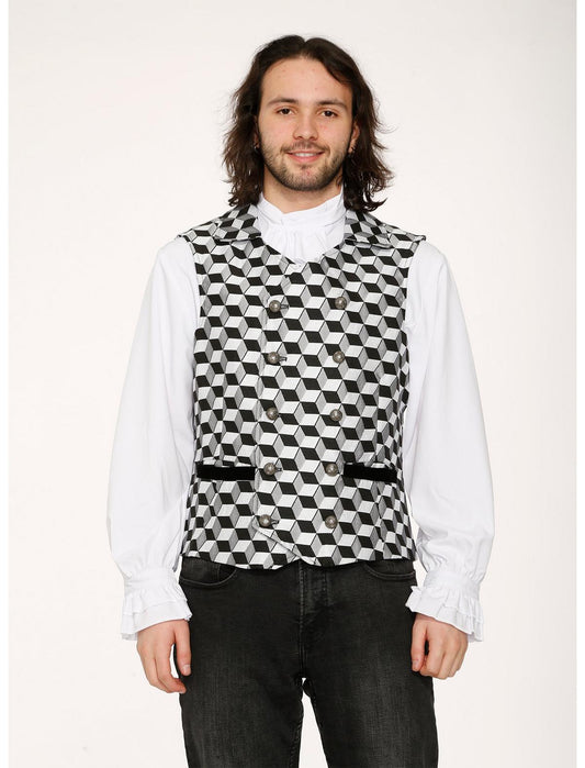 Black Checkmate Vest - US 8957