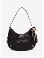 Black Buckle Cherry Bow Shoulder Bag - US 3432