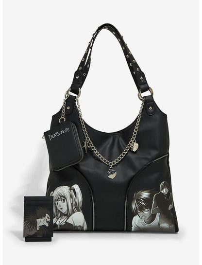 Death Note Slouchy Shoulder Bag With Coin Purse - US 7347