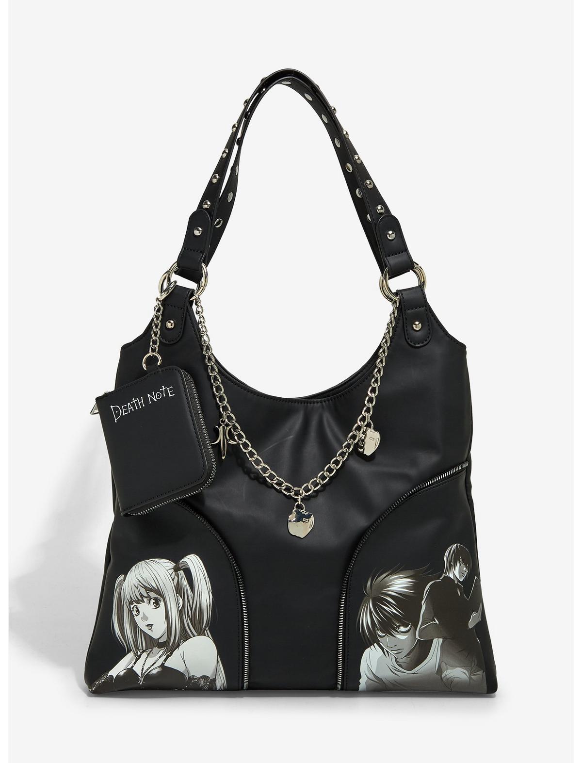 Death Note Slouchy Shoulder Bag With Coin Purse - US 7347