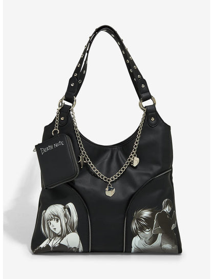 Death Note Slouchy Shoulder Bag With Coin Purse - US 7347
