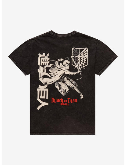 Attack On Titan Levi Tonal Double-Sided T-Shirt - US 1763