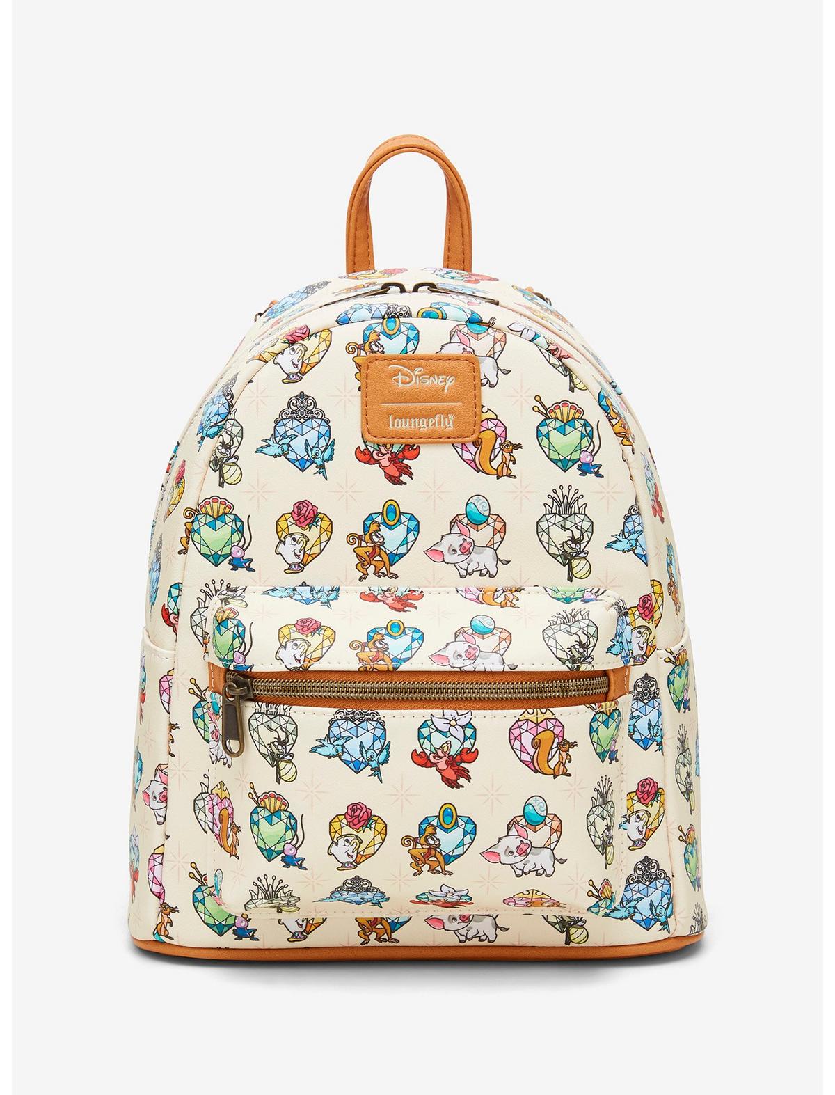 Loungefly Disney Princess Sidekicks Gem Mini Backpack - US 0171