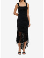 Cosmic Aura Black Lace Mermaid Midaxi Dress - US 5408