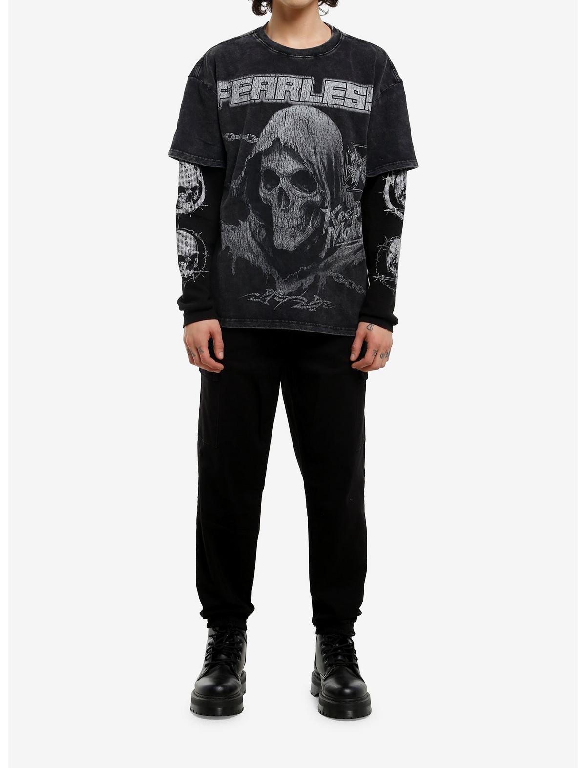 Fearless Grim Reaper Thermal Long-Sleeve T-Shirt - US 7919