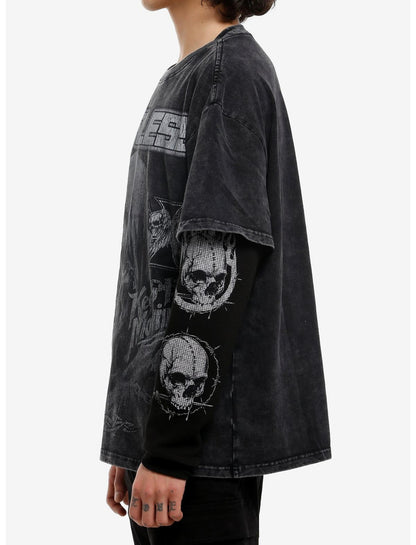 Fearless Grim Reaper Thermal Long-Sleeve T-Shirt - US 7919