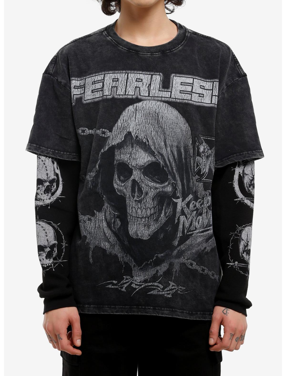 Fearless Grim Reaper Thermal Long-Sleeve T-Shirt - US 7919