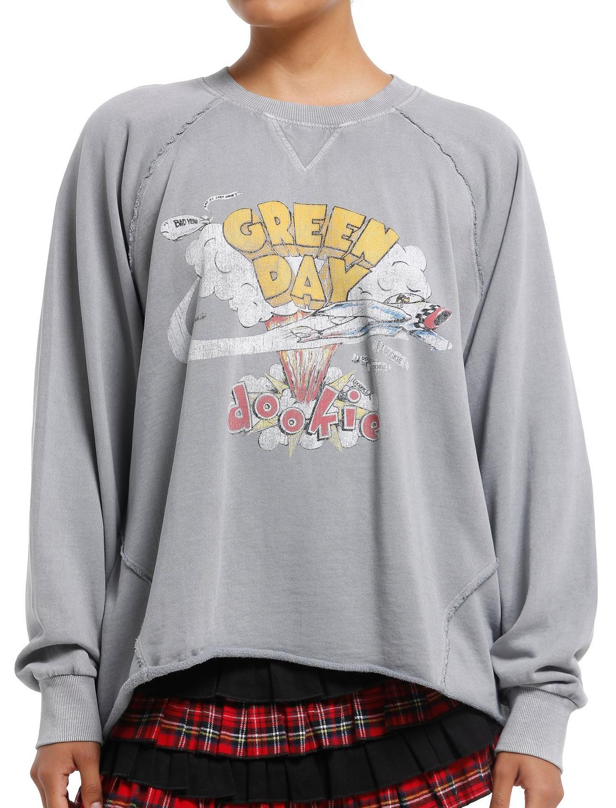 Green Day Dookie Girls Crop Sweatshirt - US 3099