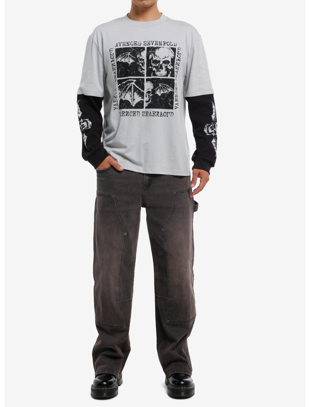 Avenged Sevenfold Deathbat Twofer Long-Sleeve T-Shirt - US 0045