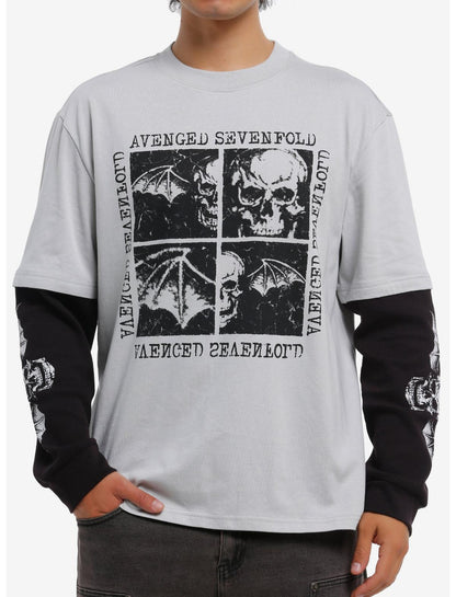 Avenged Sevenfold Deathbat Twofer Long-Sleeve T-Shirt - US 0045