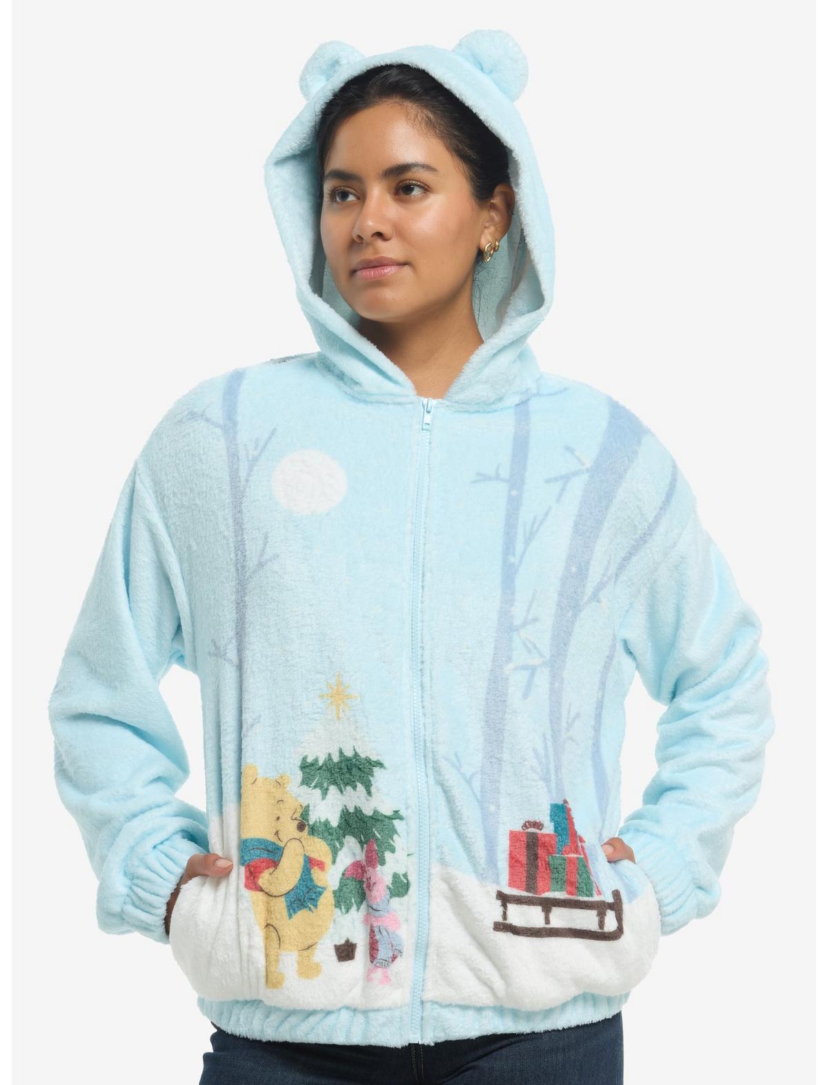 Her Universe Disney Winnie The Pooh Winter Sherpa Girls Hoodie - US 7939
