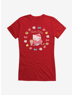 Hello Kitty Lovely Ribbon Bow Girls T-Shirt - US 1317