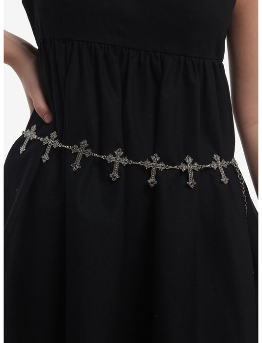 Gothic Cross Chain Belt - US 0593