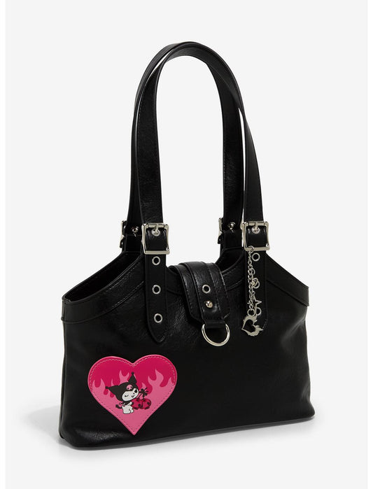 Kuromi Pink Flame Heart Shoulder Bag - US 1548