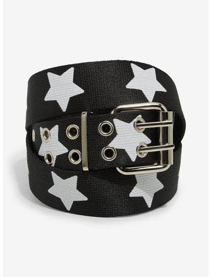 Black & White Star Canvas Belt - US 2475