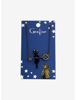 Coraline Cat Key Necklace - US 6152