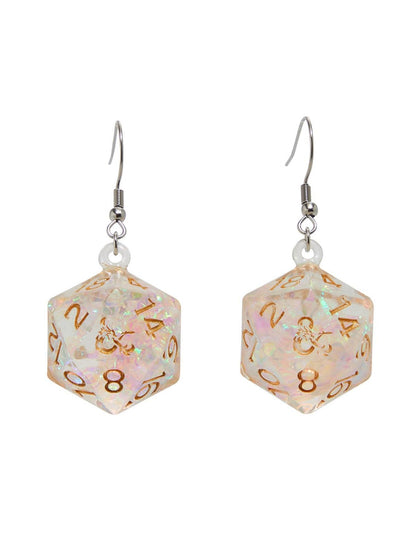 Dungeons & Dragons Iridescent Polyhedral Dice Earrings - US 0631
