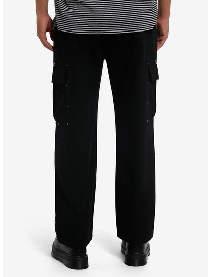 Black Studded Cargo Pants - US 9604