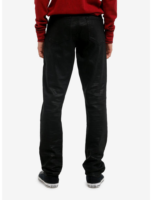 Dismantle Black Coated Skinny Jeans - US 2578