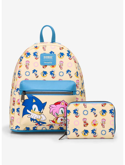Loungefly Sonic The Hedgehog Amy Rose & Sonic Mini Backpack - US 9359
