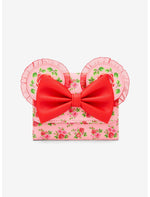 Loungefly Disney Minnie Mouse Pink & Red Roses Figural Mini Flap Wallet - US 8043