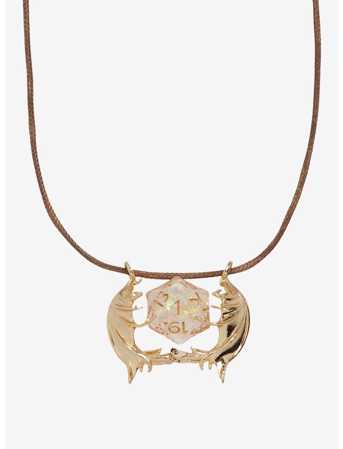 Dungeons & Dragons Dice Dragon Wing Necklace - US 4492