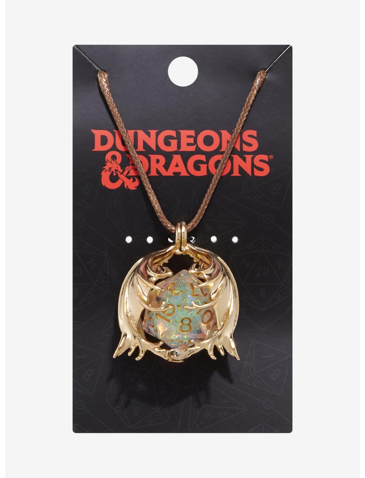 Dungeons & Dragons Dice Dragon Wing Necklace - US 4492