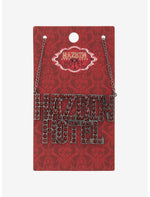 Hazbin Hotel Rhinestone Marquee Nameplate Necklace - US 7385