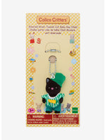 Calico Critters Emerald Green Tuxedo Cat Baby Key Chain - US 0382