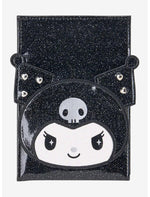 Kuromi Heart Gem Glitter Folding Mirror - US 7970