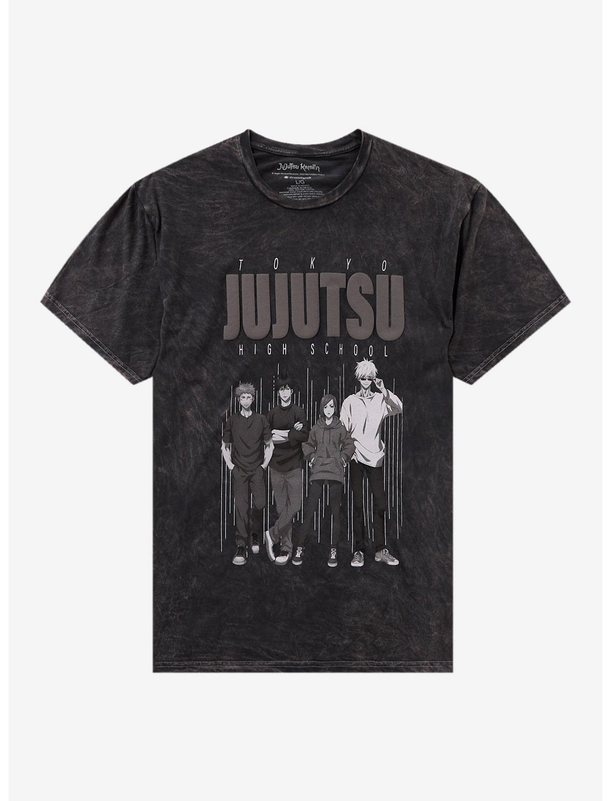 Jujutsu Kaisen First Years Puff Print Dark Wash T-Shirt - US 5679