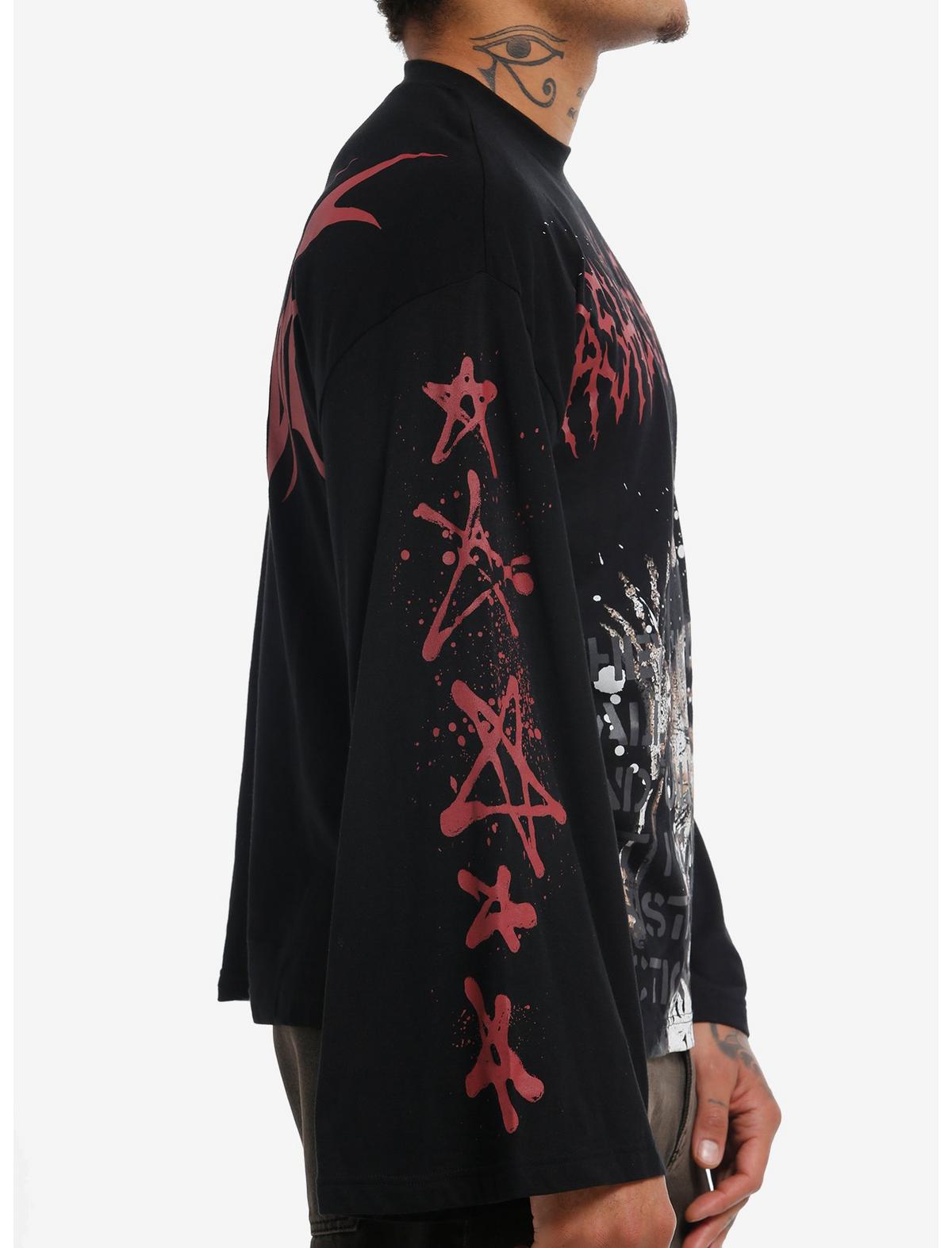 Ashes To Ashes Skeleton Long-Sleeve T-Shirt - US 8977