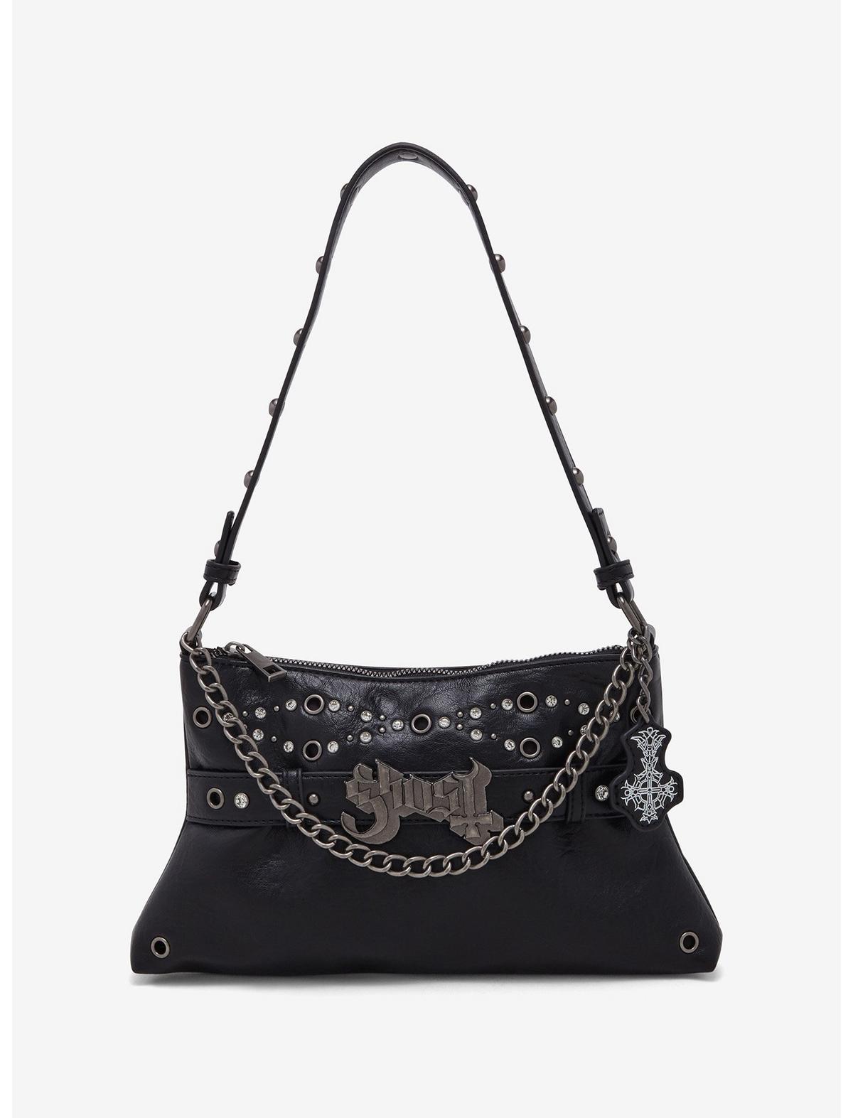 Ghost Stud Chain Shoulder Bag - US 0949
