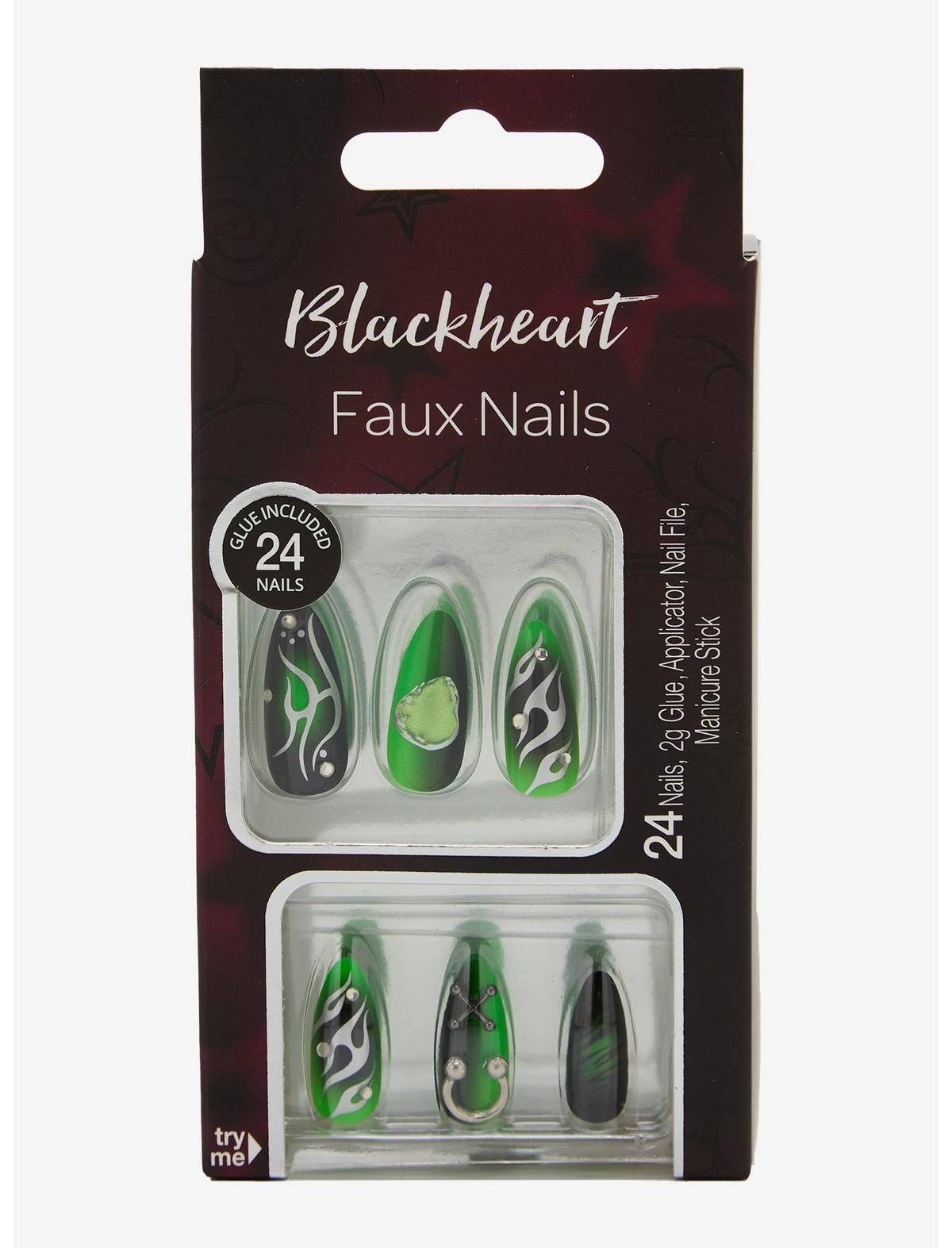 Blackheart Cyber Green Press-On Nail Set - US 1721
