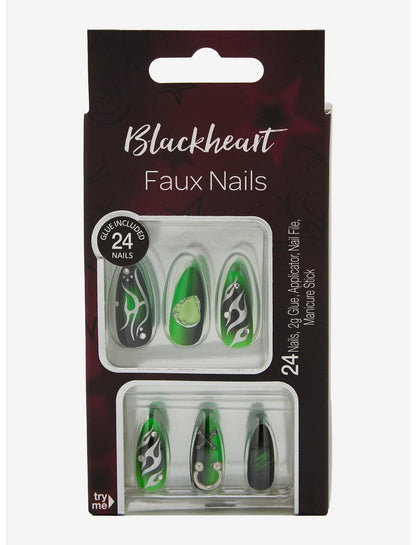 Blackheart Cyber Green Press-On Nail Set - US 1721