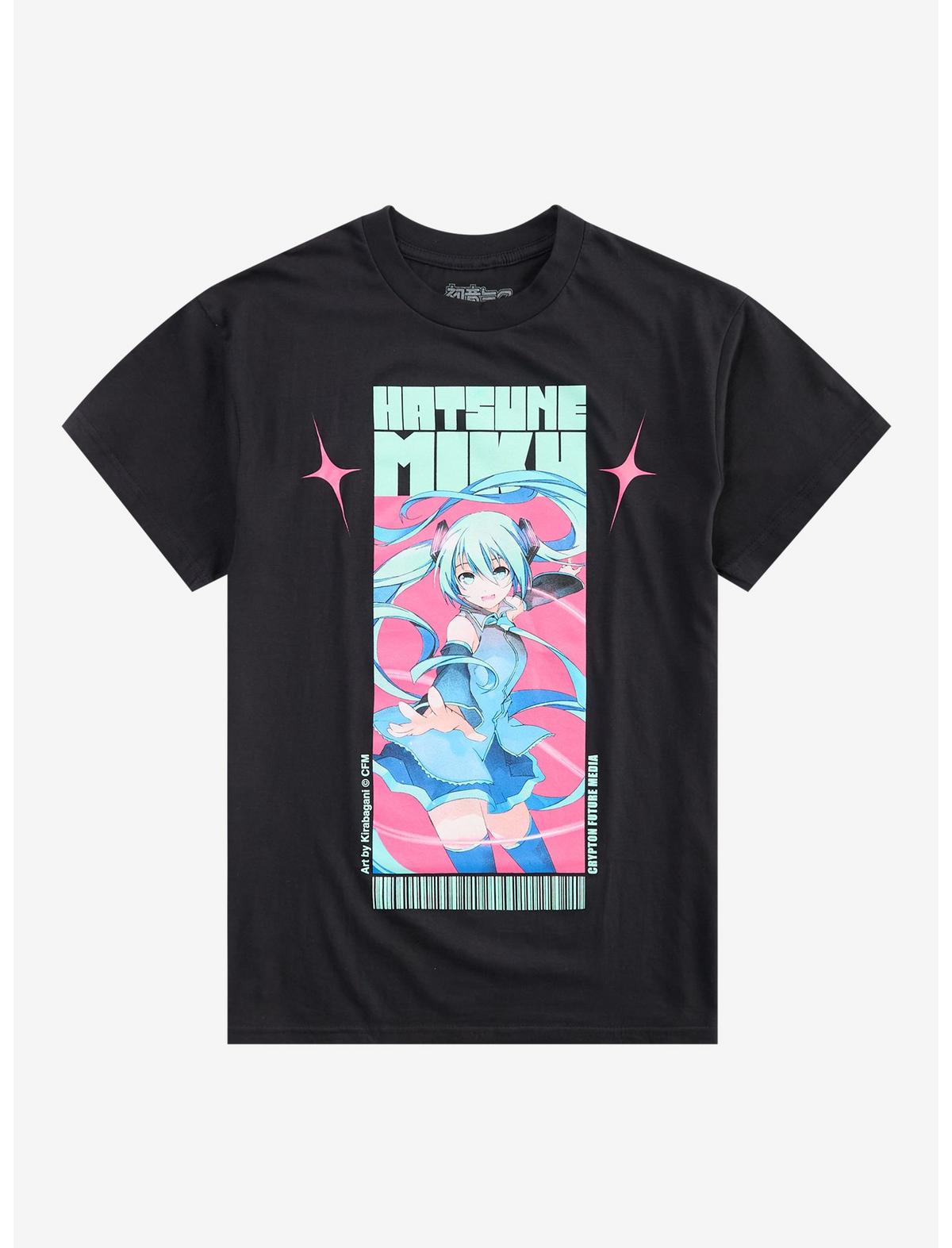 Hatsune Miku Portrait Barcode T-Shirt - US 1699