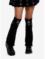 Gothic Cross Charm Leg Warmers - US 4299